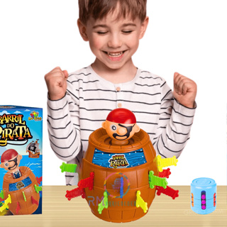 Jogo Barril do Pirata Pula Pula Pirata Brinquedo Educativo em Oferta na Shopee