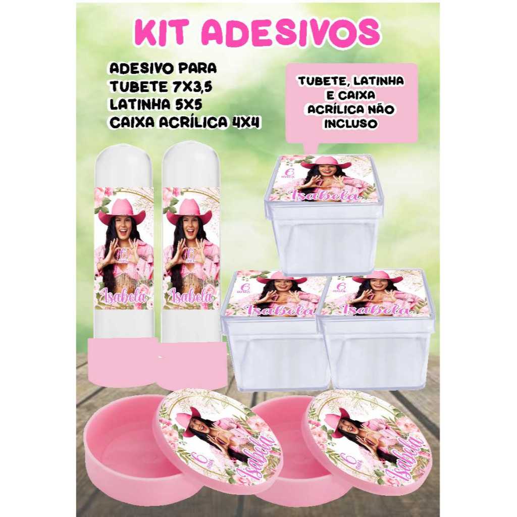 kit 60 adesivos personalizados Ana Castela /Boiadeira - para tubete,caixa acrílico e latinha (Leiam as descrições). em Oferta na Shopee