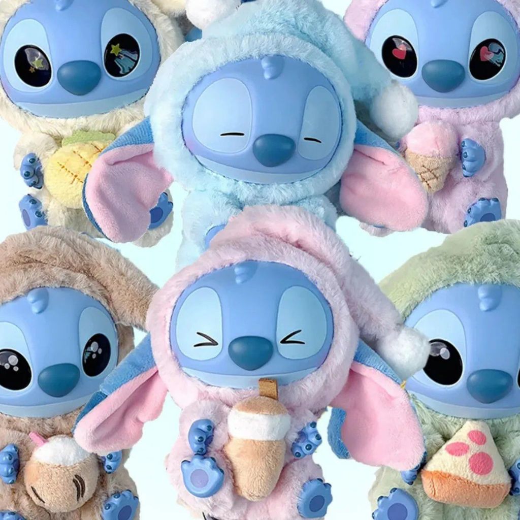 Boneco Stitch Labubu Surpresa Chaveiro Colecionável De Pelúcia E Vinil Saquinho Lacrado Un...