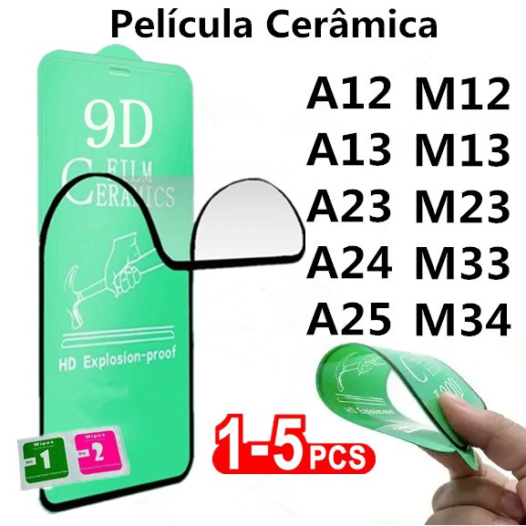 Película De Gel Hidrogel Cerâmica 3D 9D Flexível Para Samsung Galaxy A12/A13/A23/A24/A25/M12/M13/M23/M33/M34 em Oferta na Shopee