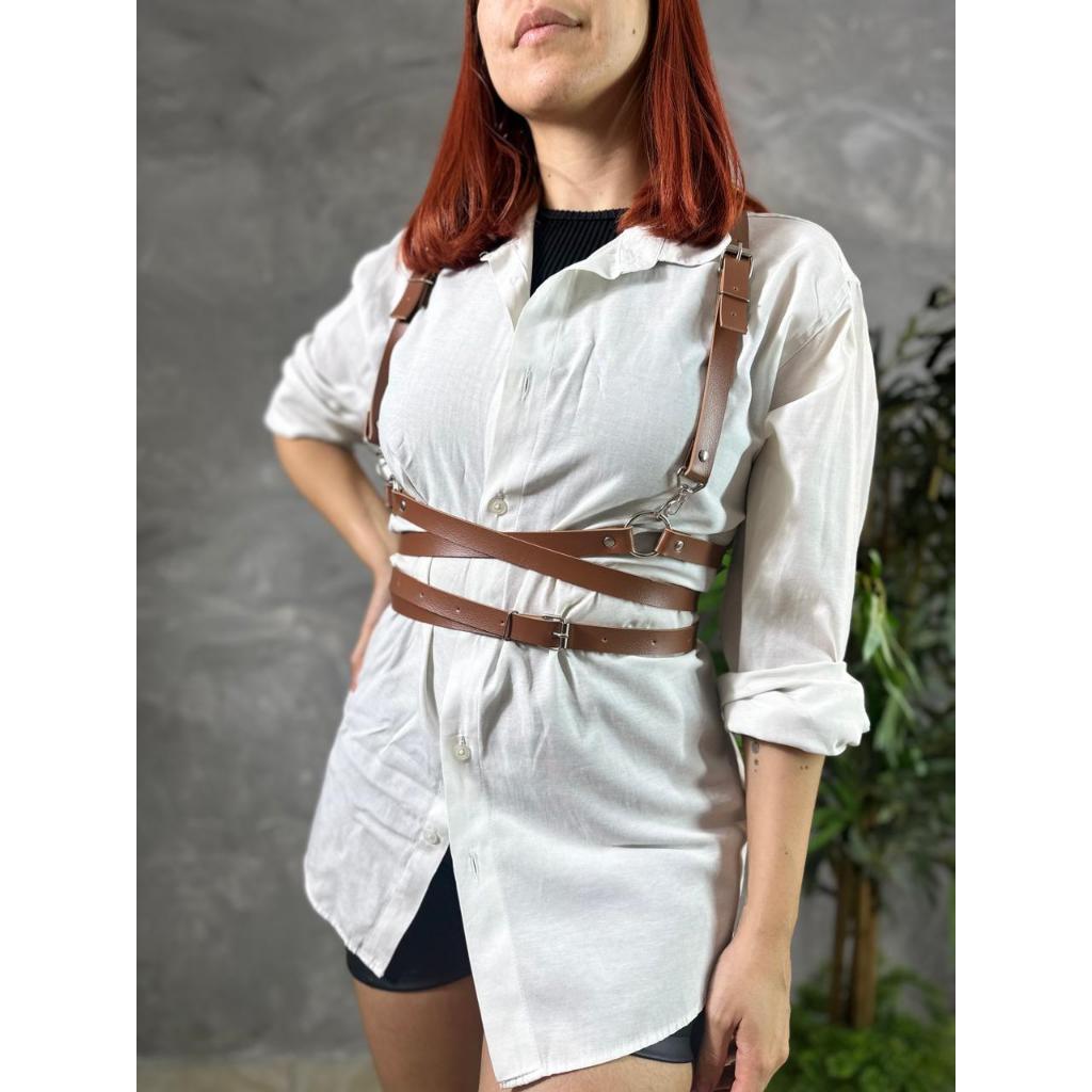 TIRAS LONGAS COURO SINTÉTICO FESTIVAL POP COSPLAY ACESSÓRIO SUSPENSORIO em Oferta na Shopee