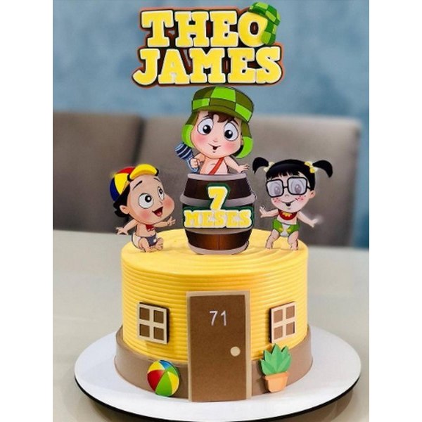 Toper Topo de Bolo Chaves Baby – Festa Infantil, Kit Pronto para Usar