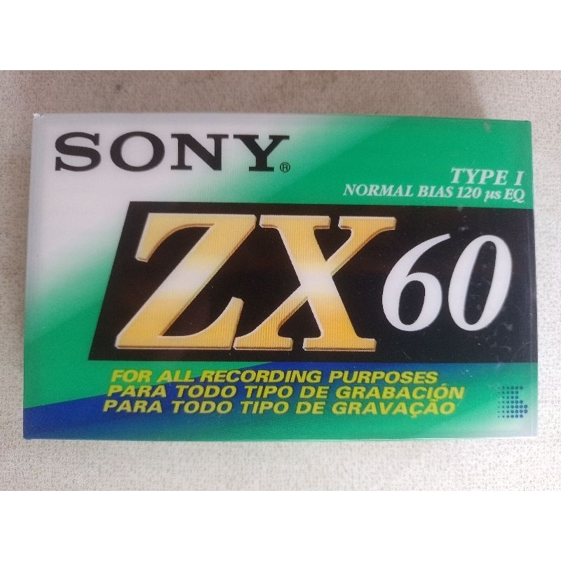 Fita K7 Sony ZX 60 Type I Normal Bias 120 ¥s EQ (EMNSP)