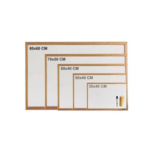 Lousa Quadro Branco Escolar Moldura Madeira + 1 Caneta e + 1 Apagador - Cortiarte em Oferta na Shopee