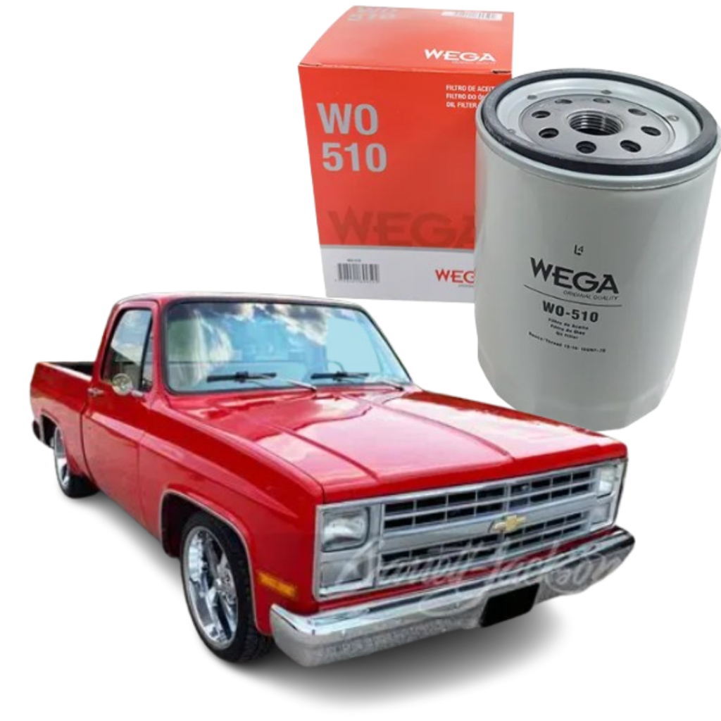 Filtro De Óleo Blindado Wega WO510 Chevrolet C10 4.1 1985 a 1989 Original
