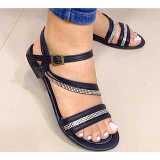 Sandalia Feminina Camurça Confortavel Elegante Dulce Rasteirinha