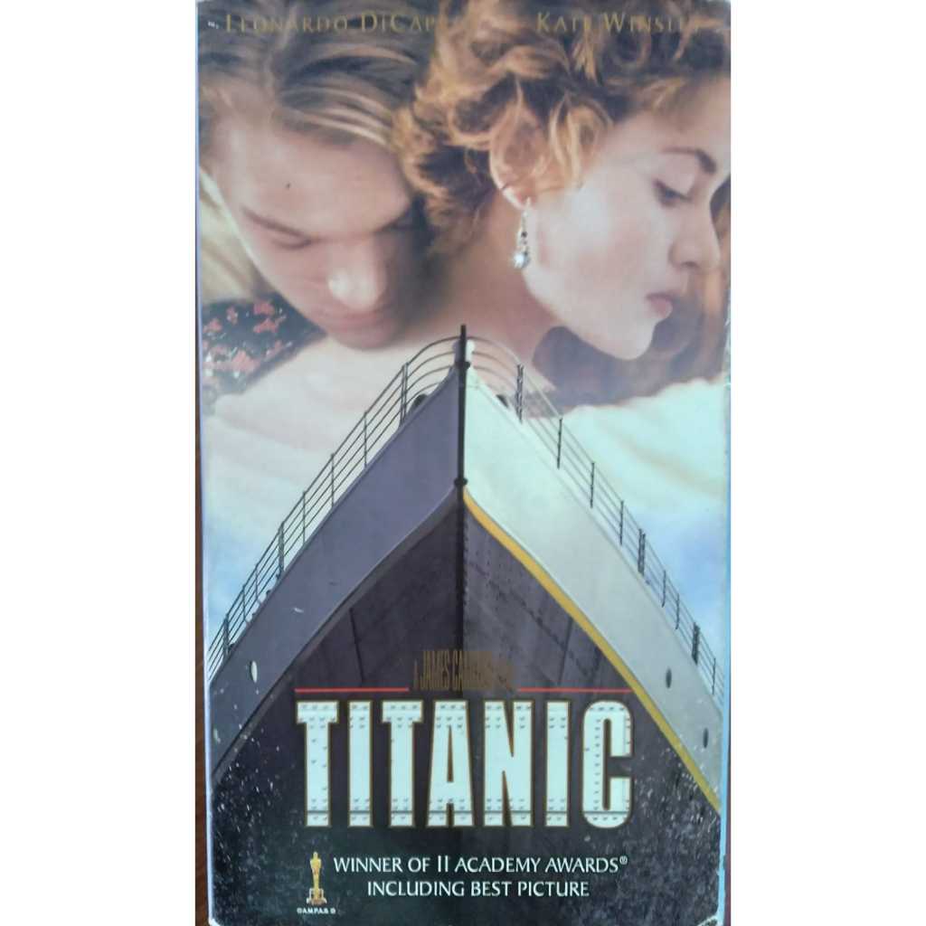 FITA VHS DUPLA - Titanic (1997) IMPORTADO Leonardo DiCaprio & Kate Winslet | Romance • Drama • Épico Histórico...