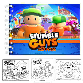 Livro de Colorir Stumble Guys Capa Dura 50 Páginas Folhas 180g Holográfico em Oferta na Shopee