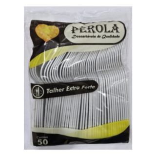 Kit Garfos Colher ou Facas Descartáveis Pérola Branco ou Preto – Extra Forte | Qualidade para sua Refeição.