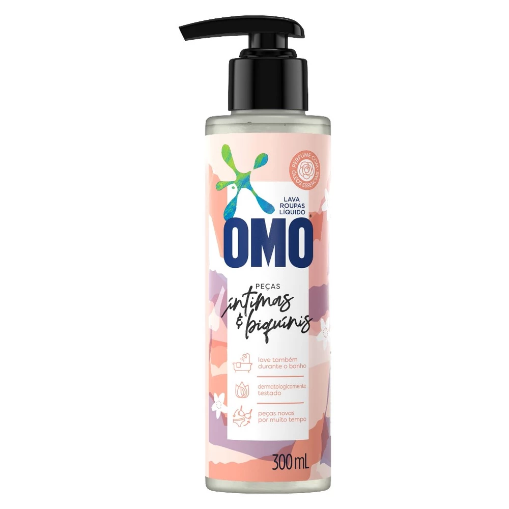 Lava Roupas Líquido OMO Peças Íntimas & Biquínis 300ML