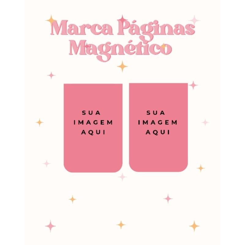 Marcador de Páginas Magnéticos Personalizado com a sua imagem - Marca Páginas magnéticos Personalizado com a sua imagem