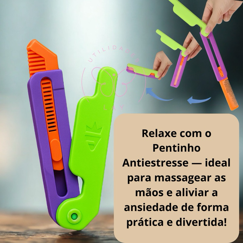 Kit 5 Peças Arminha Pistolinhas Faquinnhas Cenoura Ant Estresse Gravidade Alivio Anciedade Tiktok
