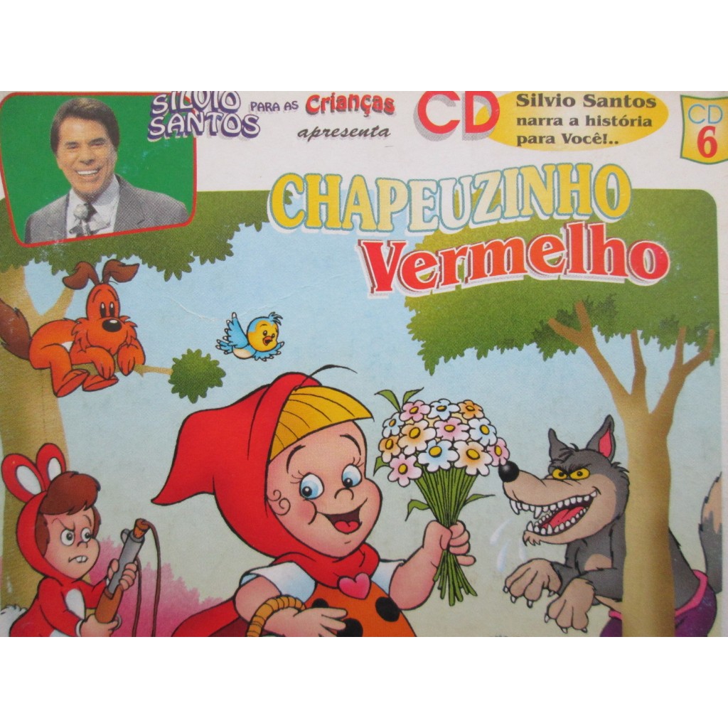 CD - SILVIO SANTOS / NARRA / CHAPEUZINHO VERMELHO / História Infantil / Midia Impecável / Original / Raríssimo