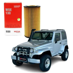 Filtro De Óleo Refil Wega WOE130 TROLLER T4 3.0 DIESEL 2006 a 2014 Original