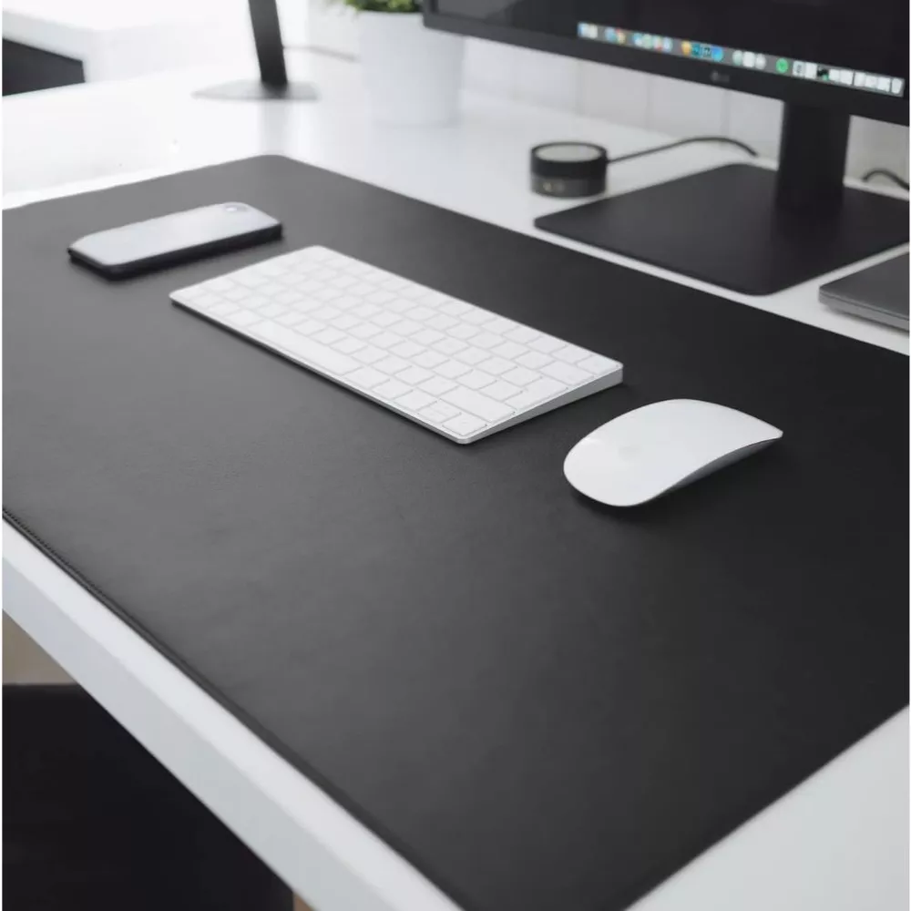 MousePad Grande 90x40 70x30 20x20 Desk Pad Couro Gamer Office