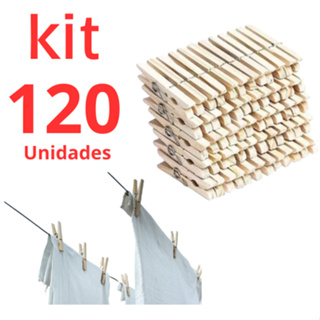 prendedores pregadores roupa madeira artesanato embalagem c/12, 120,240 unidades prendedor em Oferta na Shopee