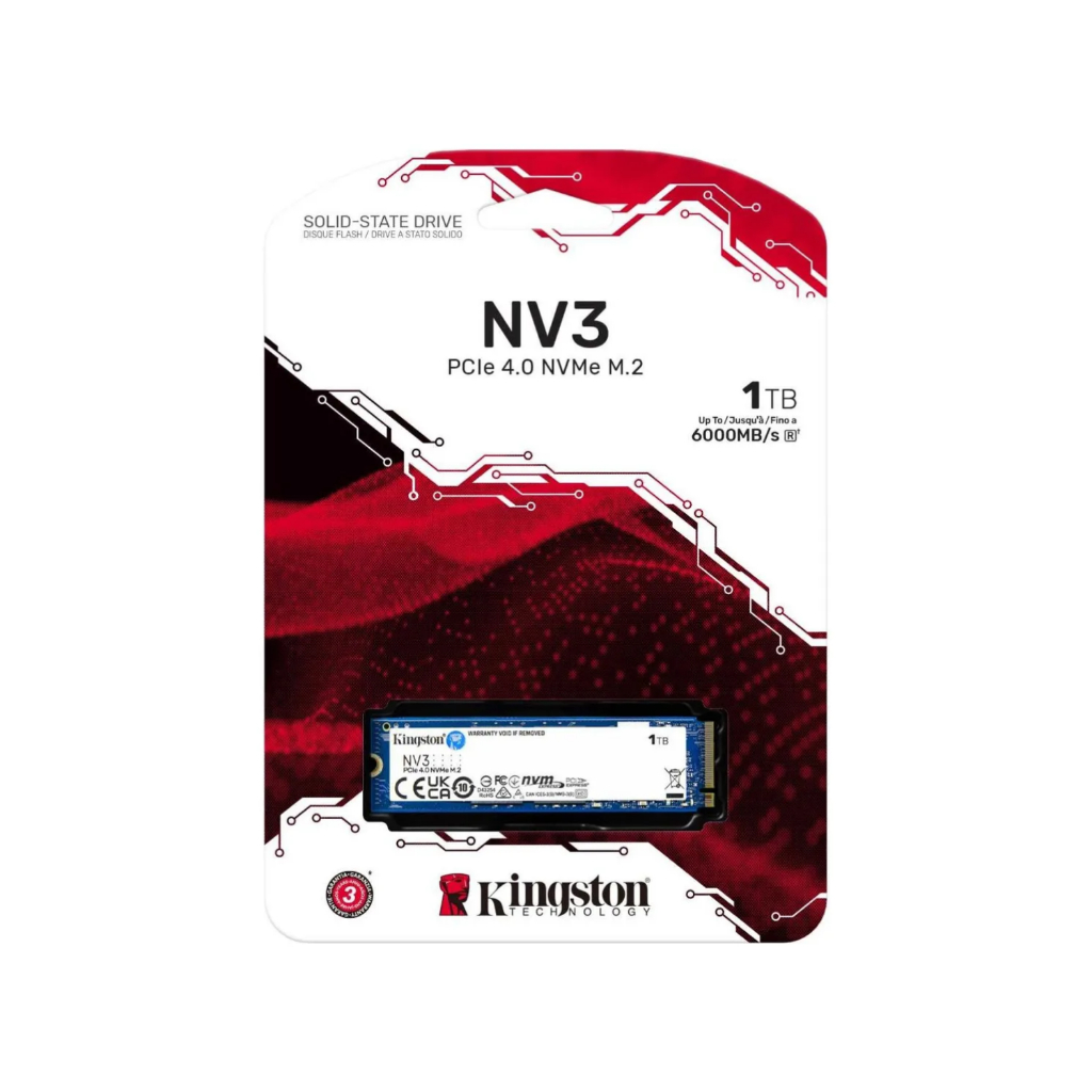 Nvme SSD Gamer Kingston M2 2280 1 TB 512gb 128gb Gen3x4 Original 3000mb/s - Pode Ser Seu
