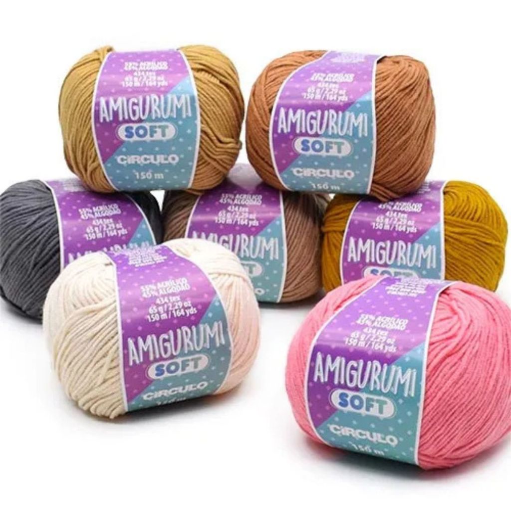 Fio Soft Amigurumi Amigurumi Circulo Cores Diversas