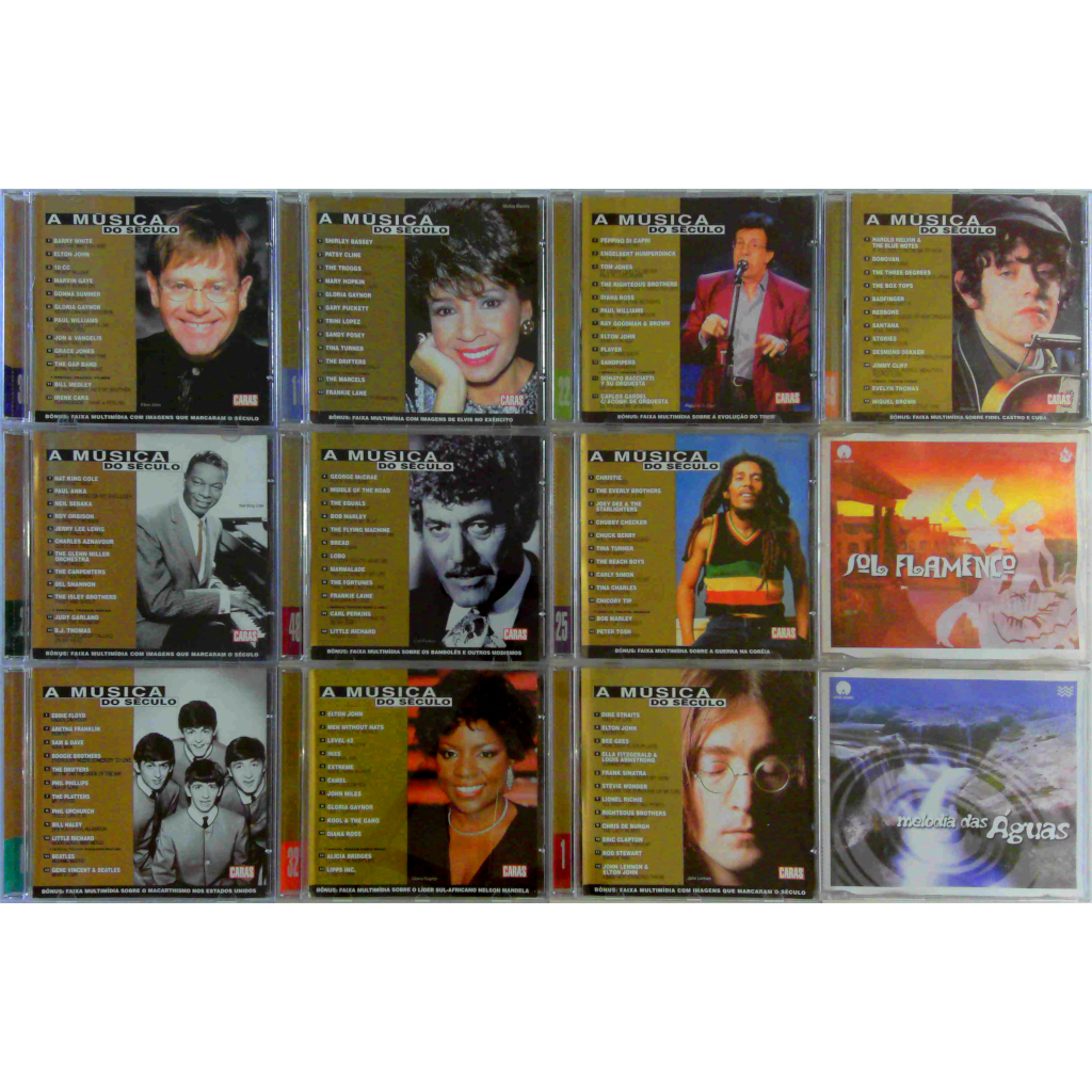 Lote de 12 CDs - Música do Século (Revista Caras)
