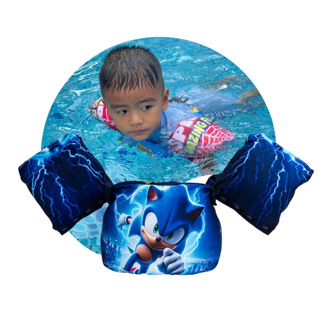 Boia Colete salva vidas Infantil Estampa Super Sonic NAO FURA - 1 a 7 Anos em Oferta na Shopee