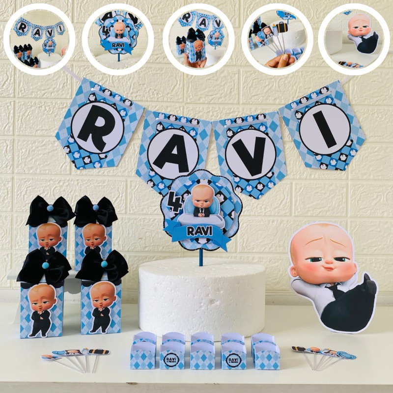 Kit Festa em Casa Poderoso Chefinho Personalizado/Festa Só um Bolinho/ Lembrancinha 34 itens|ENVIO RÁPIDO