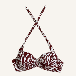 BOJO NÓ SUSTENTAÇÃO P AO PLUS SIZE MODA PRAIA ESTAMPADO, MARROM VERAO 2025 em Oferta na Shopee