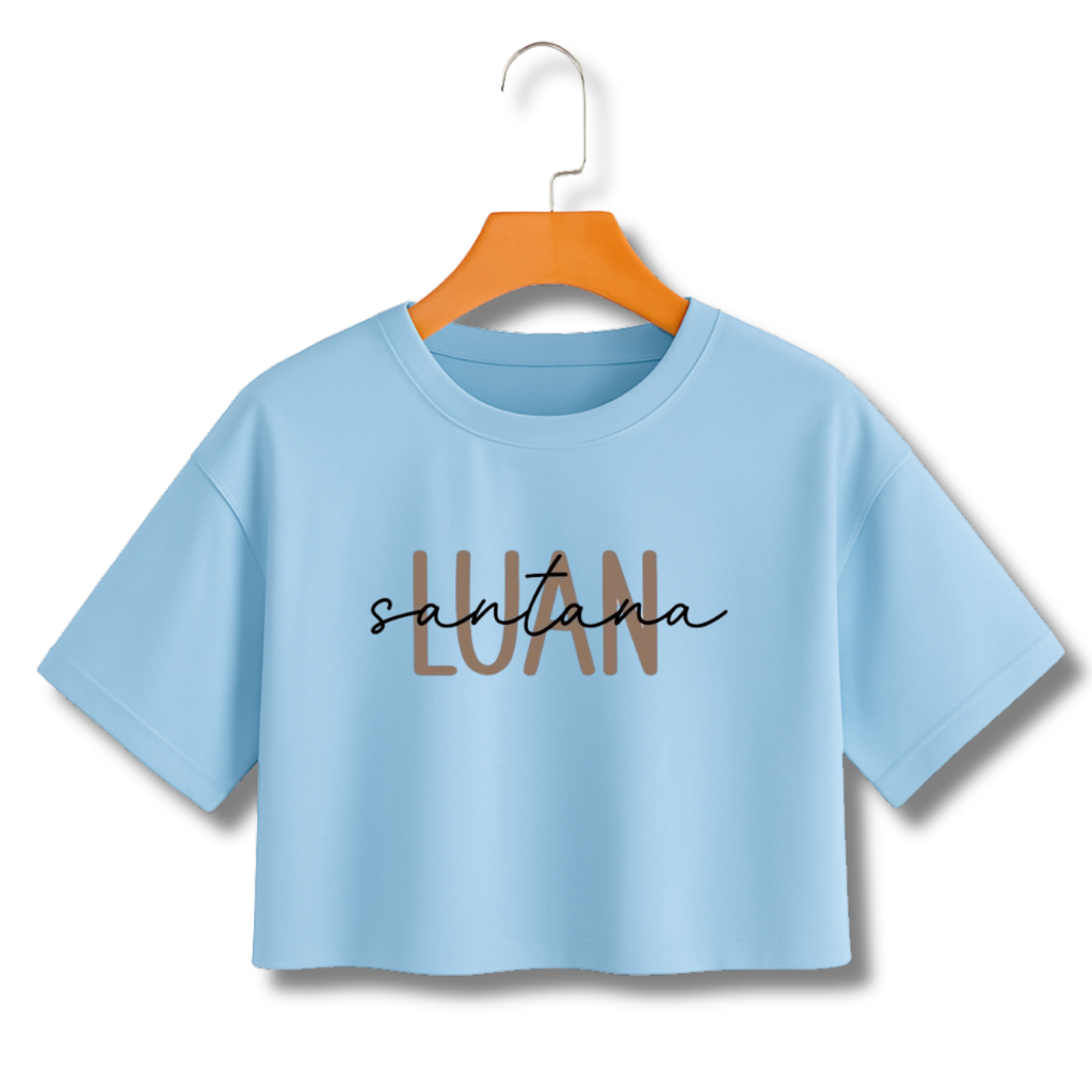 BLUSA FEMINIA CROPPED LANÇAMENTO RODEO LUAN SANTANA SOBREPOSTO OFERTA em Oferta na Shopee