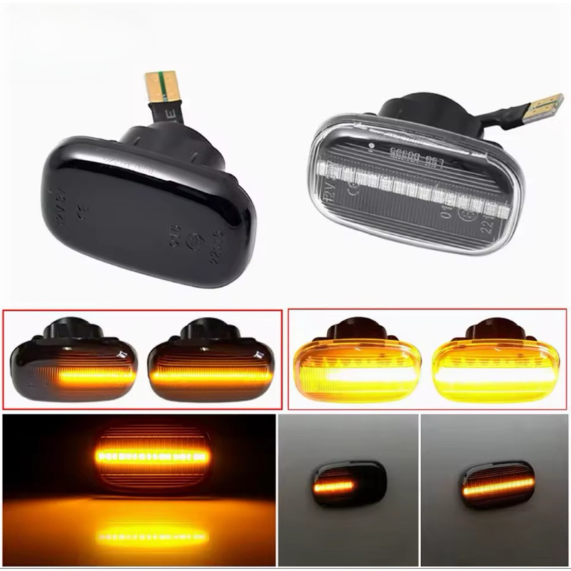 Par Pisca Seta Sequencial LED Toyota Corolla Fielder 2002 a 2008 Para-lama