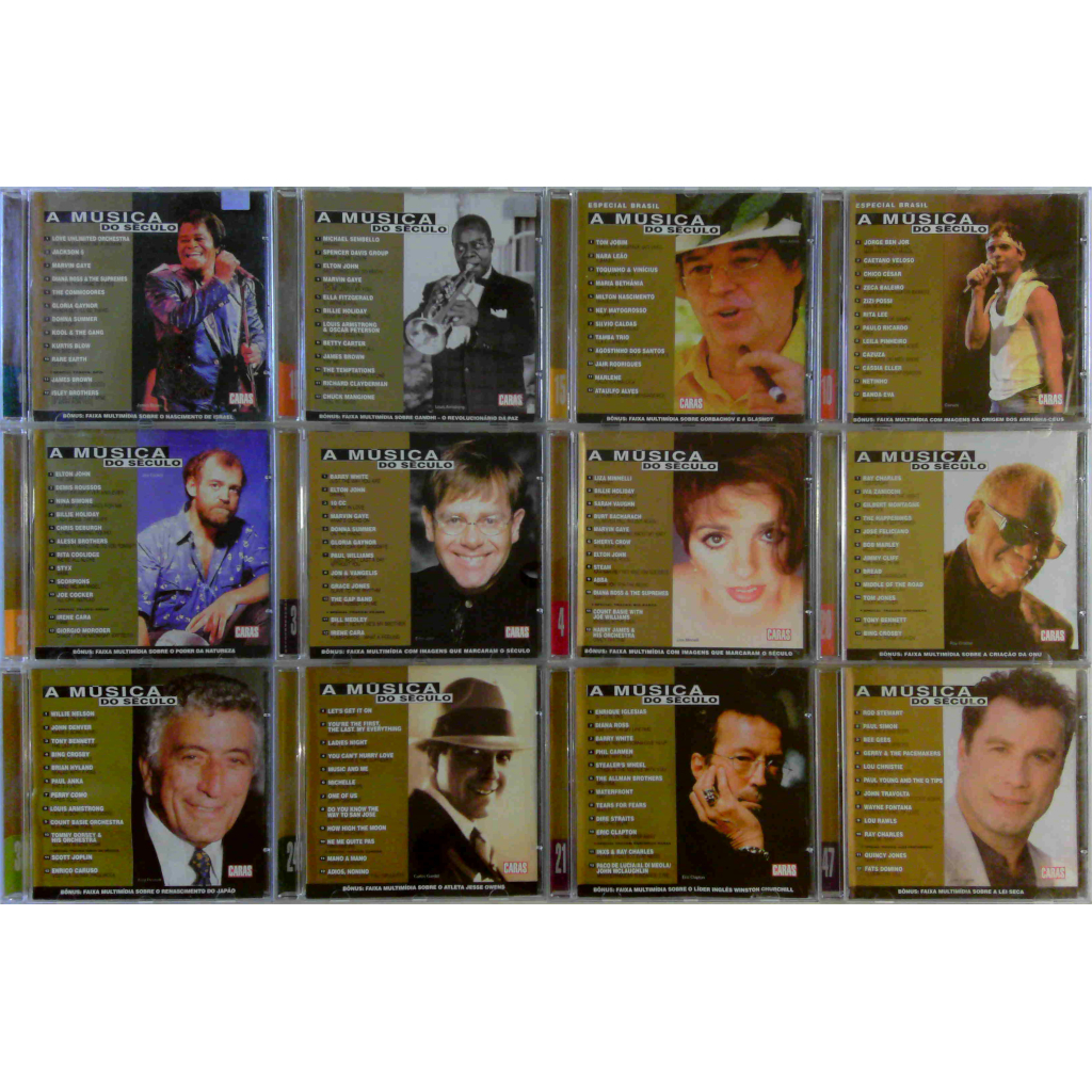 Lote de 12 CDs - Música do Século (Revista Caras) #2