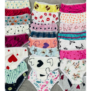 KIT 10 CALCINHAS INFANTIL TAMANHO 1 2 3 4 ANOS MENINA ALGODÃO ESTAMPADA em Oferta na Shopee