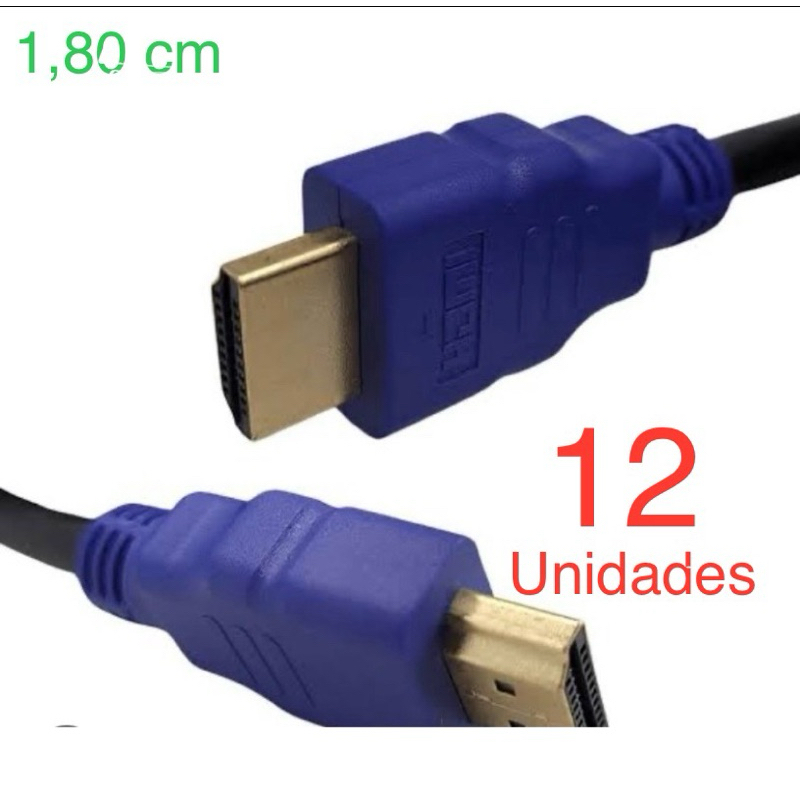 hdmi 12 unidades 1,8m originais novo