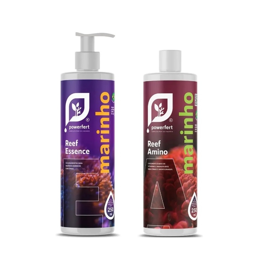 Kit Reef da Powerfert - Reef Amino + Reef Essence 250ml - Condicionador e Suplemento Marinho