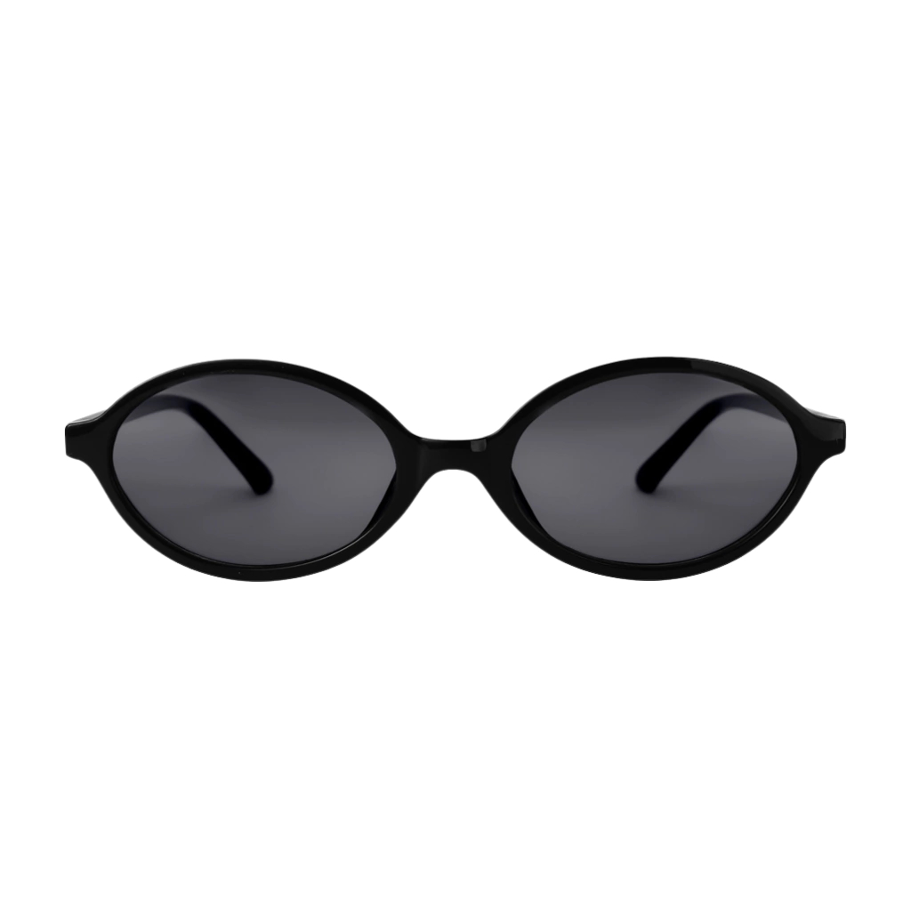Óculos De Sol Uv400 Oval Feminino Saint Germain Siena Preto