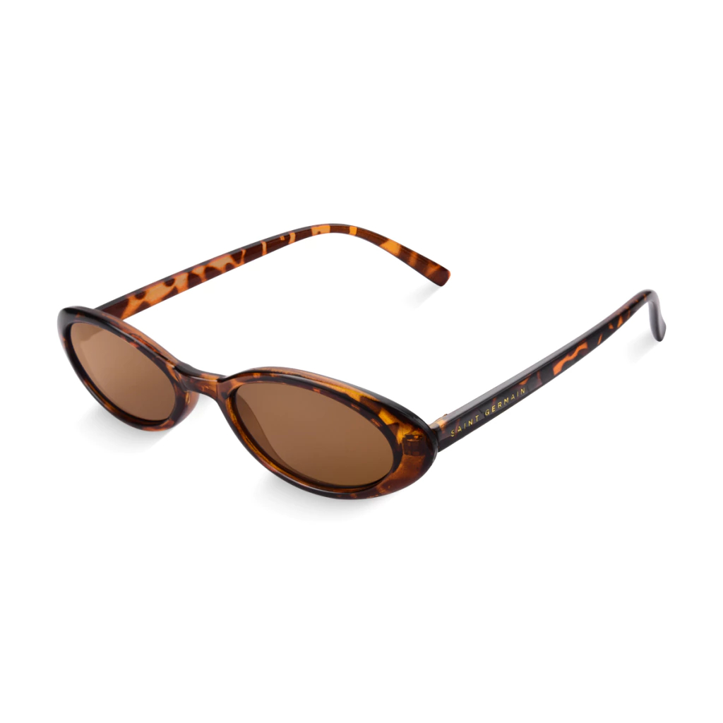 Óculos De Sol Uv400 Oval Feminino Verona Tortoise Giorno · foto 2