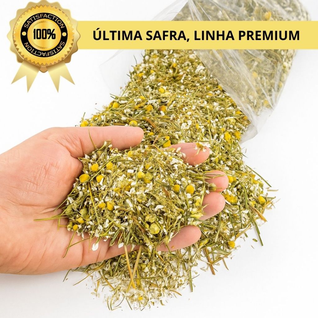 Chá de camomila 100g, camomila natural, chá calmante, relaxante, digestivo, erva seca
