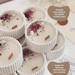 Kit com 10 vasinhos para velas ou suculentas
