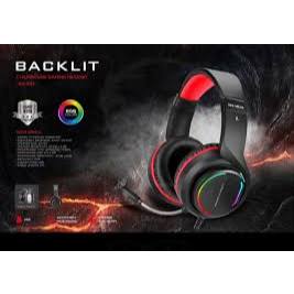 HEADSET GAMER USB LED RGB 7.1 XTRIKE BACKLIT GH-903 PRETO/VERMELHO