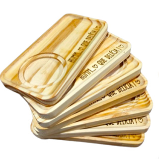 Kit suporte conjunto Pires Retangular para xícara café e chá de Madeira pinus em Oferta na Shopee