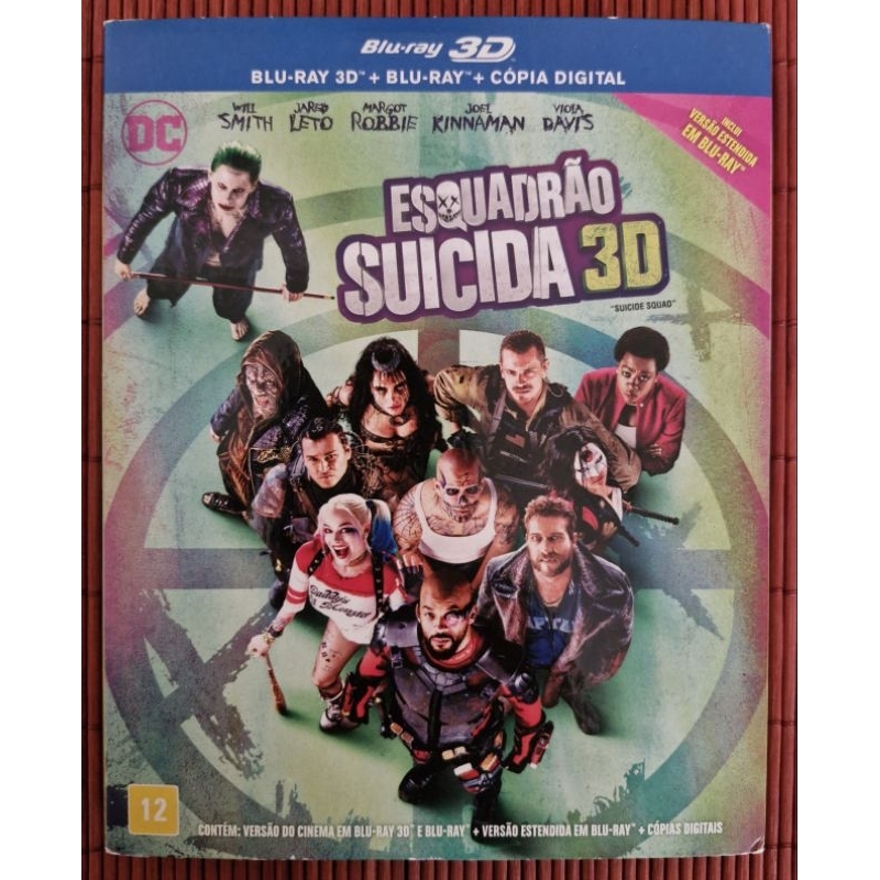 Blu-ray Esquadrão Suicida / Blu-ray + Estendida + 3d