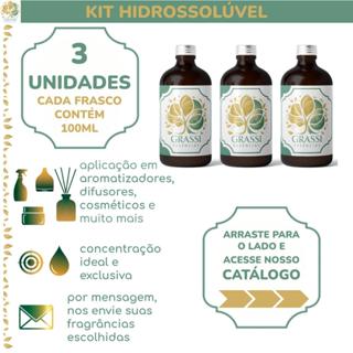 Kit 3 Unidades | Essências Hidrossolúveis | + de 200 Opções de Fragrâncias | 100ml por frasco | Escolhas via Chat em Oferta na Shopee
