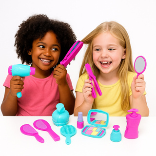 Kit Beleza Brinquedo Infantil menina modelo maquiagem de criança em Oferta na Shopee