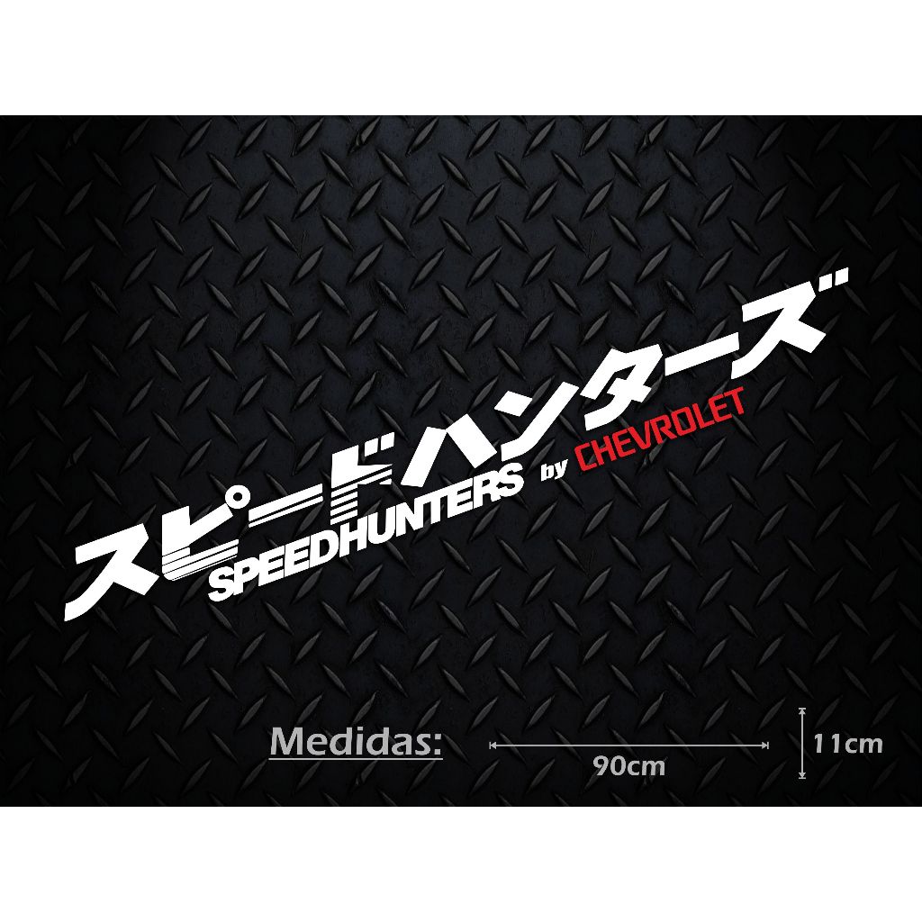 Adesivo Speedhunters Japonês de para-brisas carro p/ modelos Chevrolet
