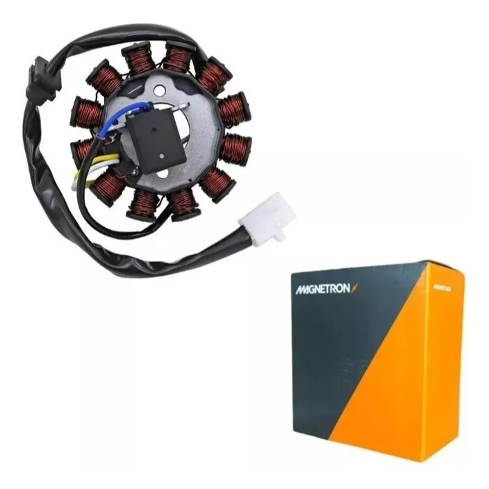 estator do volante Magnetron Yamaha FACTOR 125 / YBR 2011 2012 2013 com bobina de pulso Cod.9044 em Oferta na Shopee