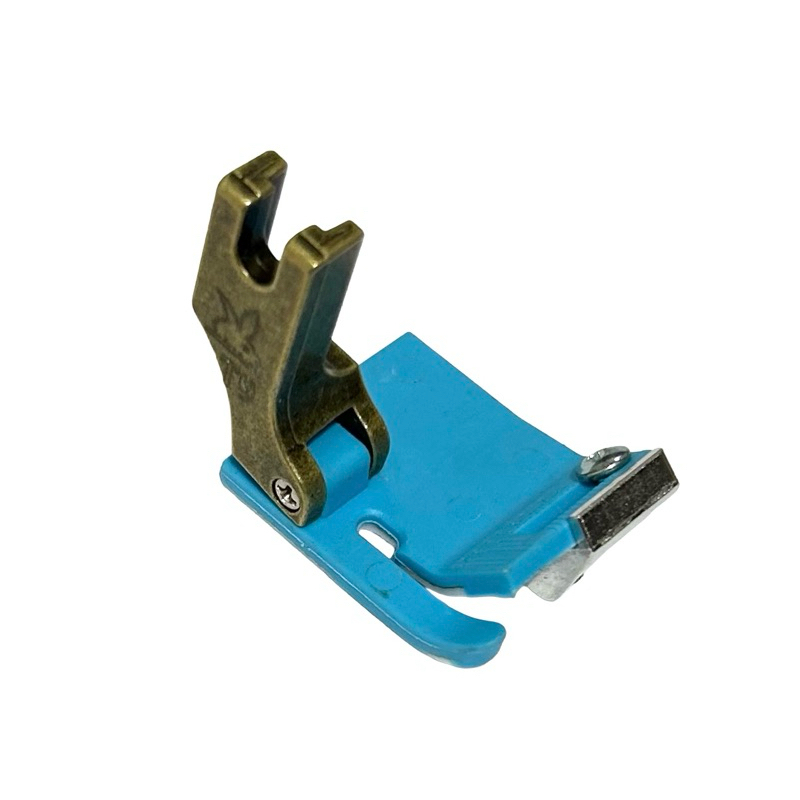 Calcador Reta T9 De Teflon Com Regulagem De Guia Para Pesponto Barra Bainha T9