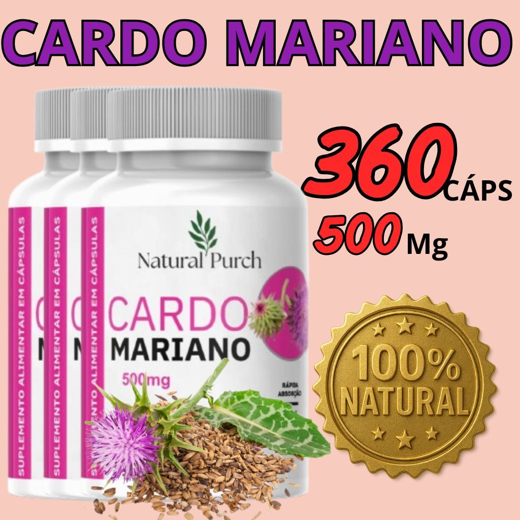 Suplemento De Silimarina ou Carmo Mariano 120 capsulas pura 100% Original