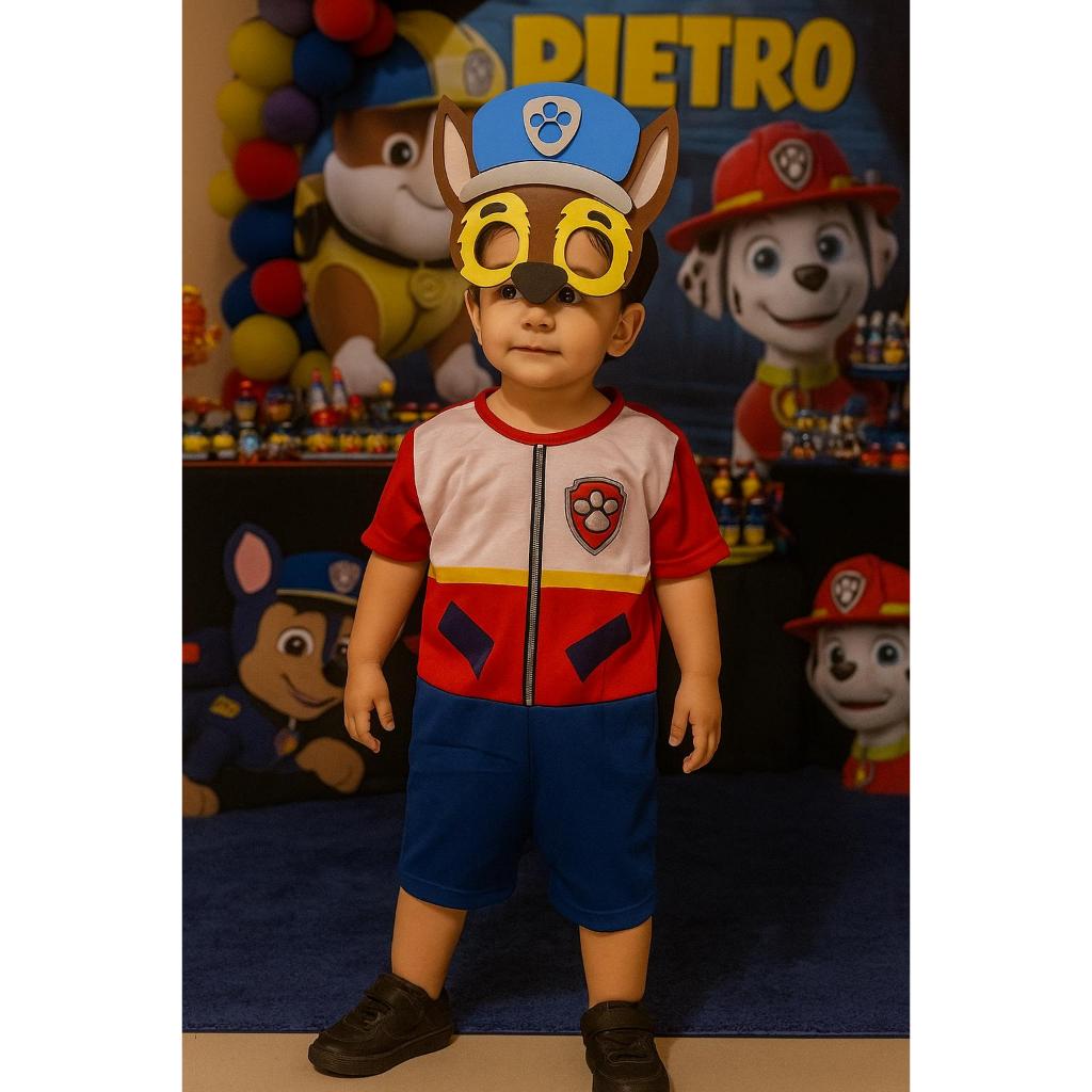 Fantasia Infantil Patrulha Canina Ryder Festa Infantil Temática em Oferta na Shopee