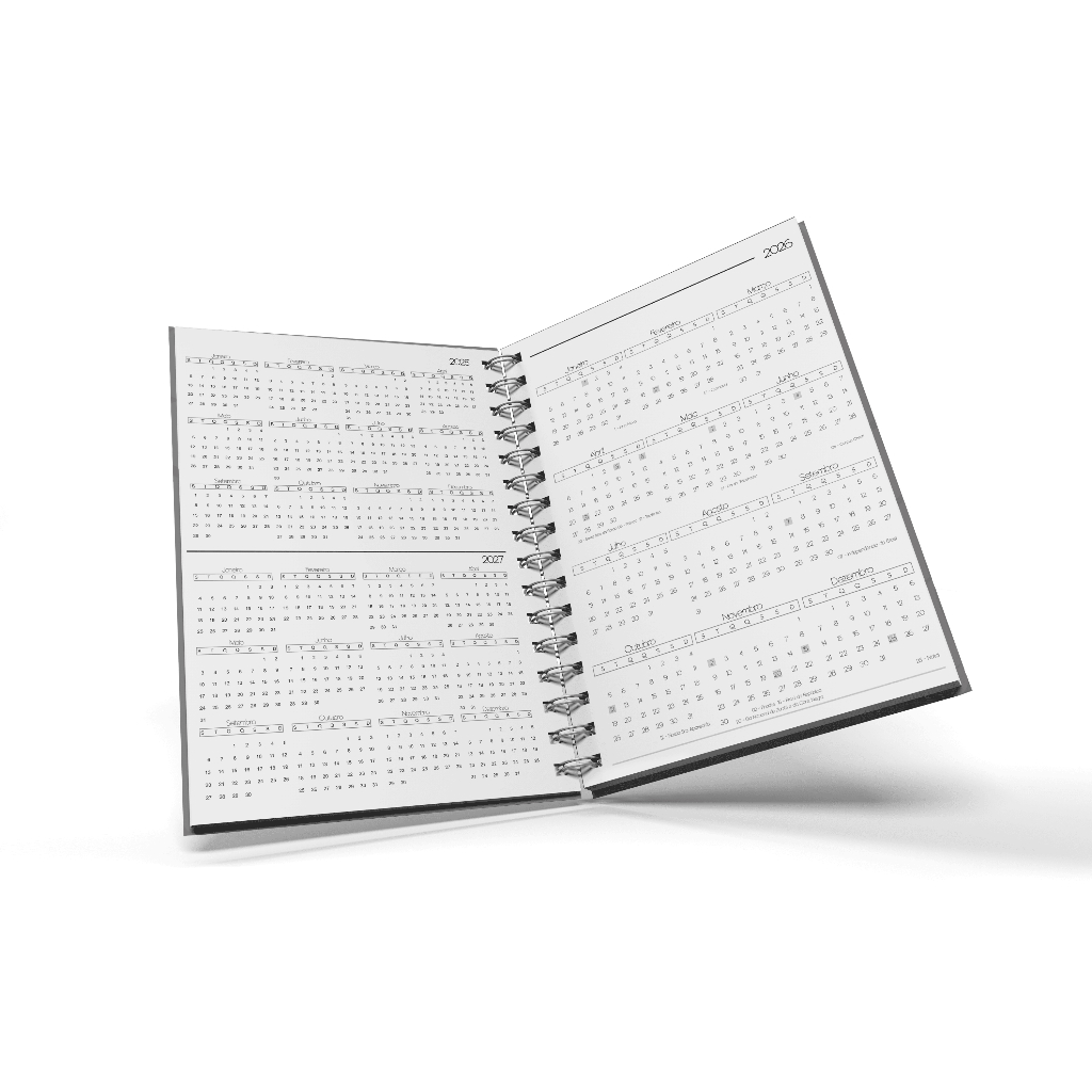 Agenda 2026 Personalizada Alfabeto com Flores com Nome