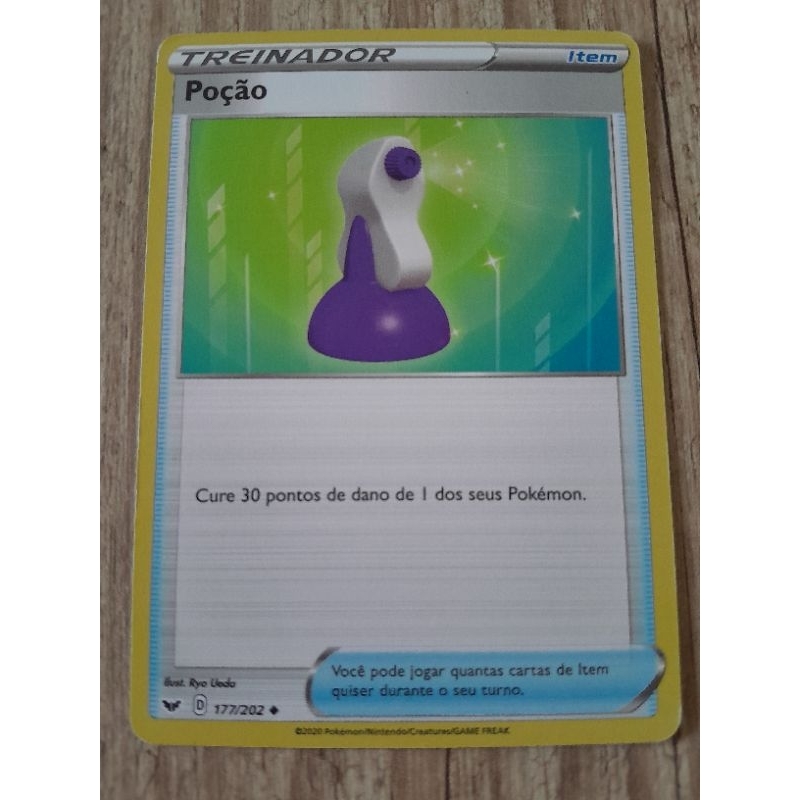 Carta Pokemon Treinador Poção Original HP