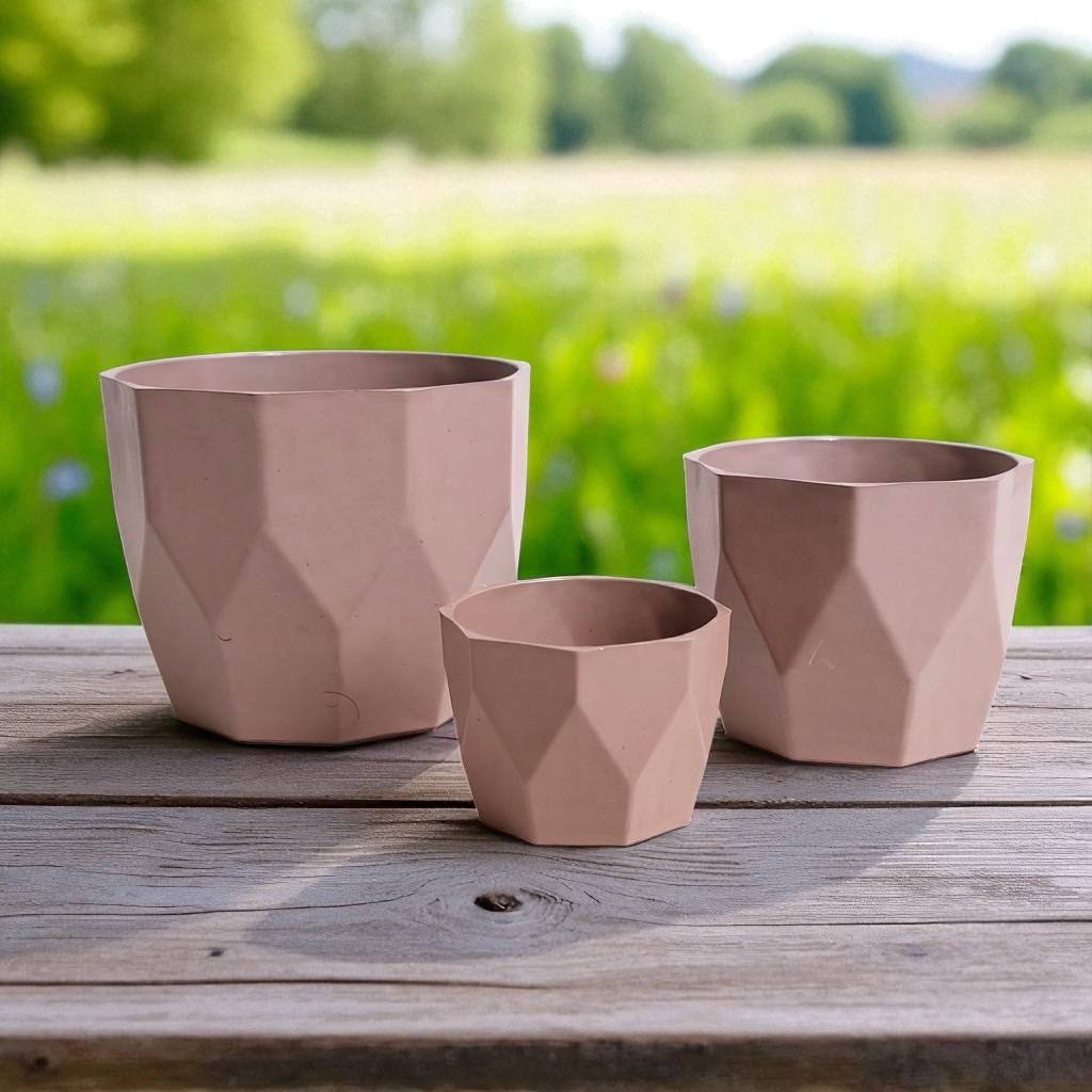 Kit 03 Vasos Decorativos Plantas Flores Suculentas Cactos Cachepot Injetado Luxo Mesas Salas Enfeite em Oferta na Shopee