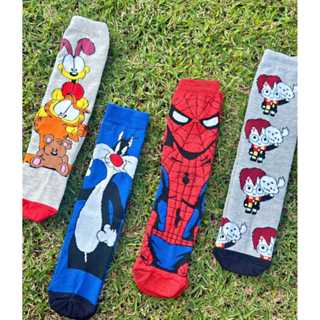 Par De Meia Divertida Adulto Estampada Personagens em Oferta na Shopee